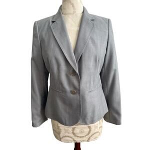 Calvin Klein Solid Gray Business Blazer 8P
